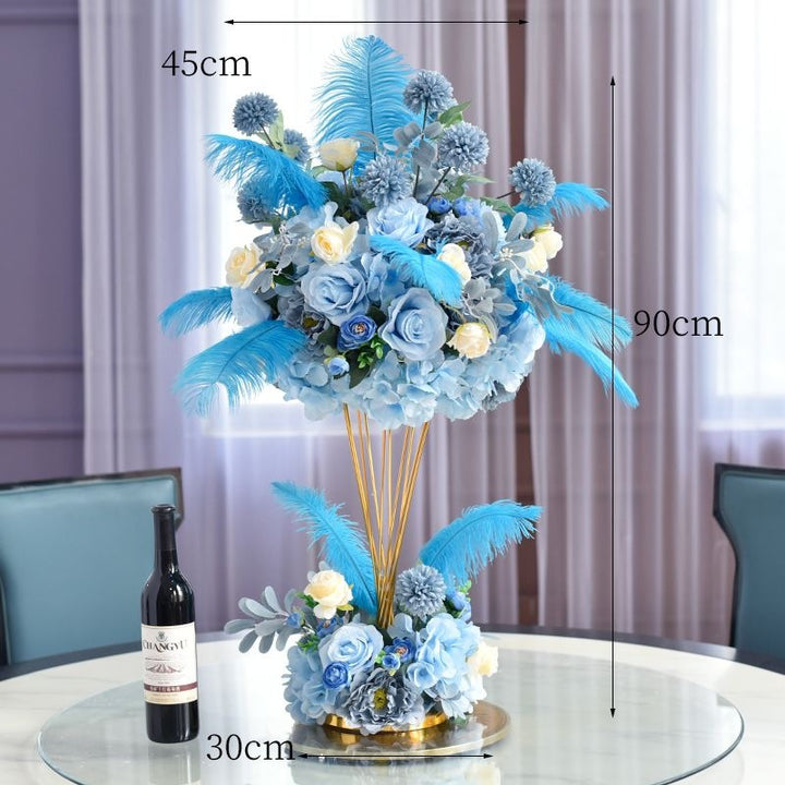 Elegant Floral Centerpiece Sculpture