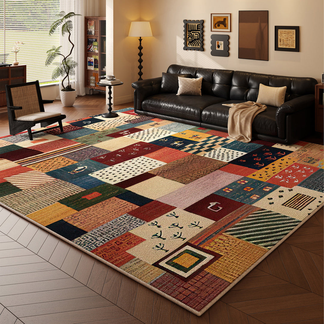 Multi-Pattern Decorative Area Rug Kalsten