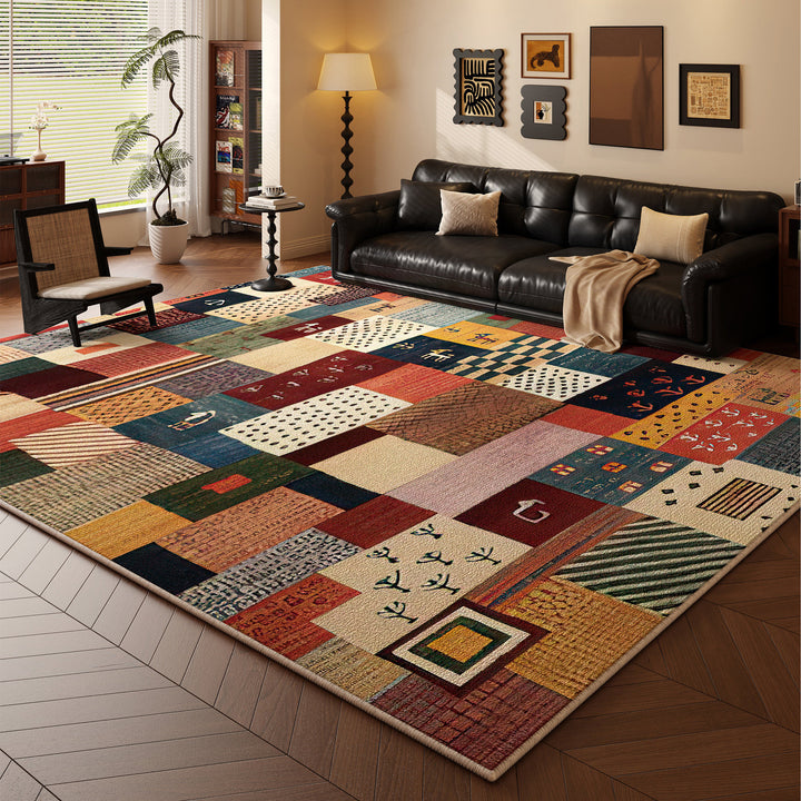 Multi-Pattern Decorative Area Rug Kalsten