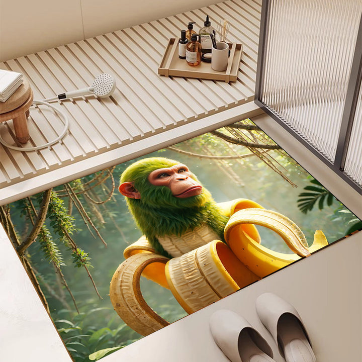 Artistic Ballerina-Themed Area Mat Kalsten
