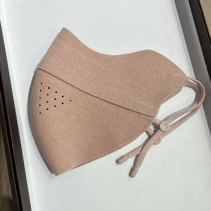 Sueded Reusable Face Mask with Breathable Perforation & Adjustable Ear Loops Kalsten