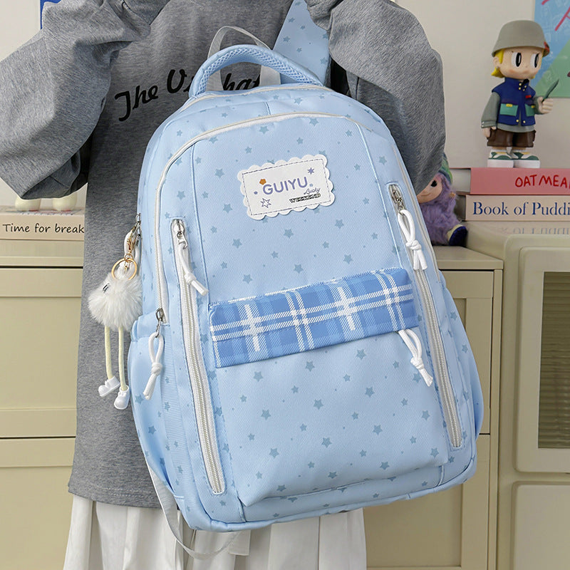 Stylish Star-Print Backpack Kalsten 1791205961