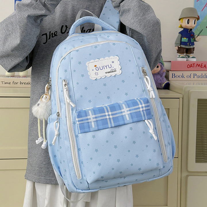 Stylish Star-Print Backpack Kalsten 1791205961