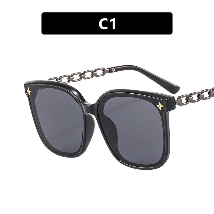 Women's oversized sunglasses with fashionable chain detail Kalsten
