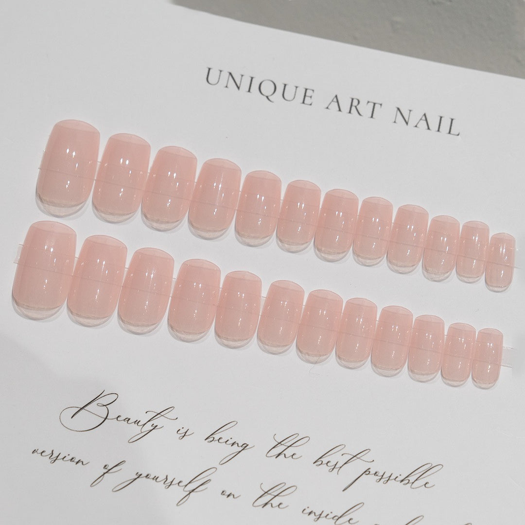 Elegant Glossy Square Press-On Nails