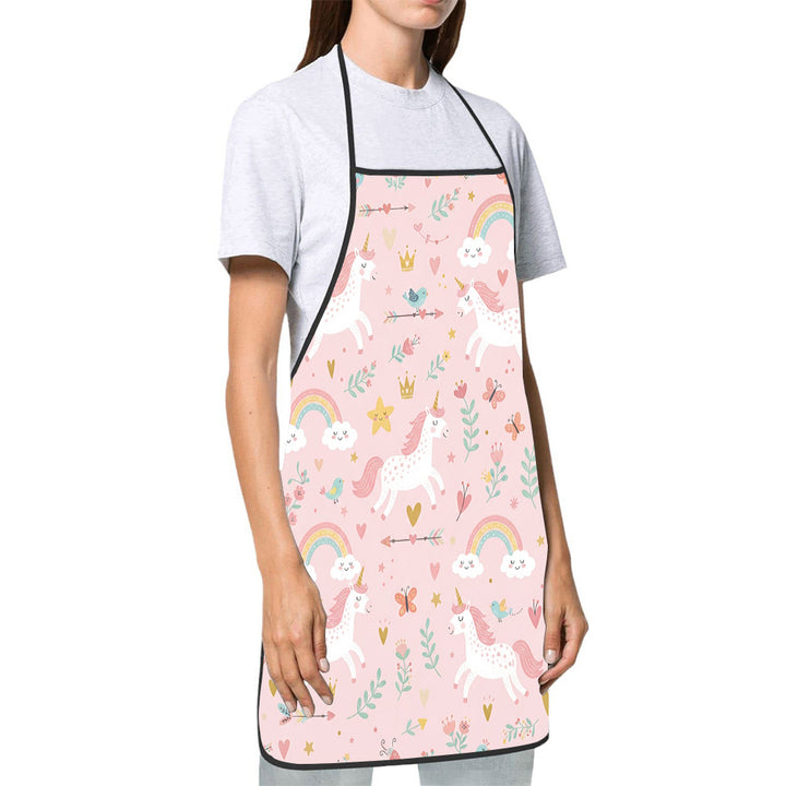 Dog Lover Full-Coverage Kitchen Apron With Adjustable Neck Strap And Waterproof Polyester Shell