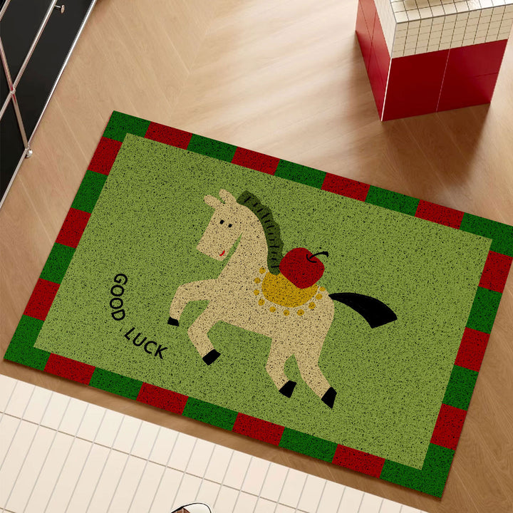 Decorative Pony-Themed Entrance Mat