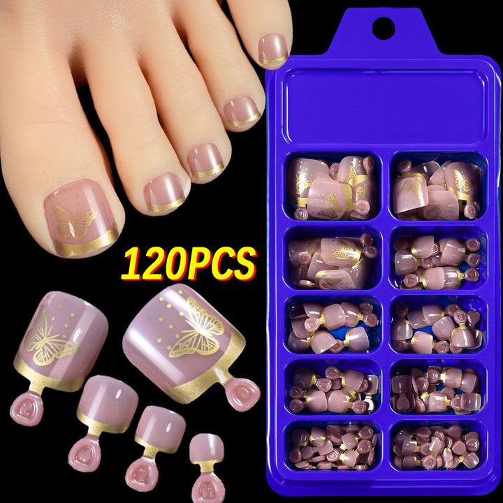 Elegant Butterfly Nail Art Press-On Set