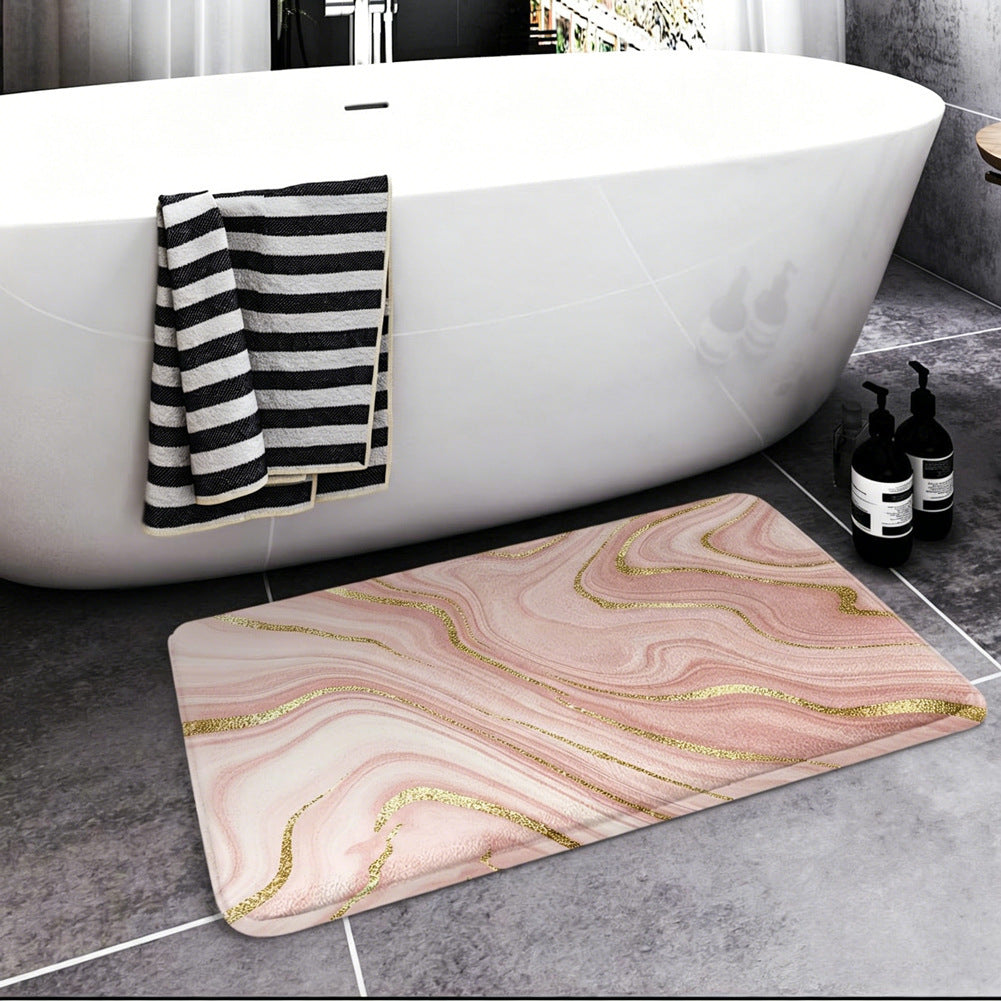 Coastal Nautical Bath Mat Kalsten