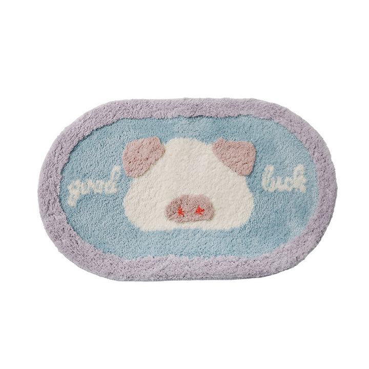 Plush Cat-Themed Area Rug