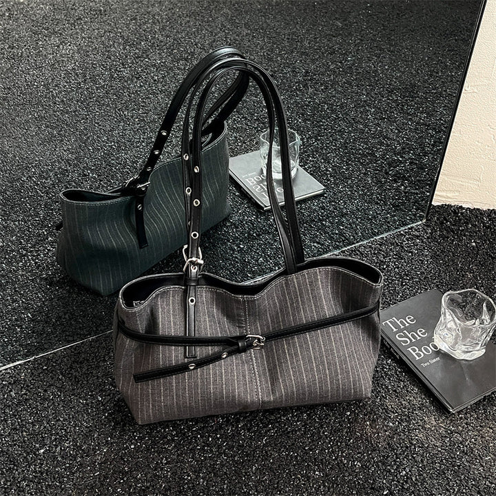 Stylish Striped Business Tote