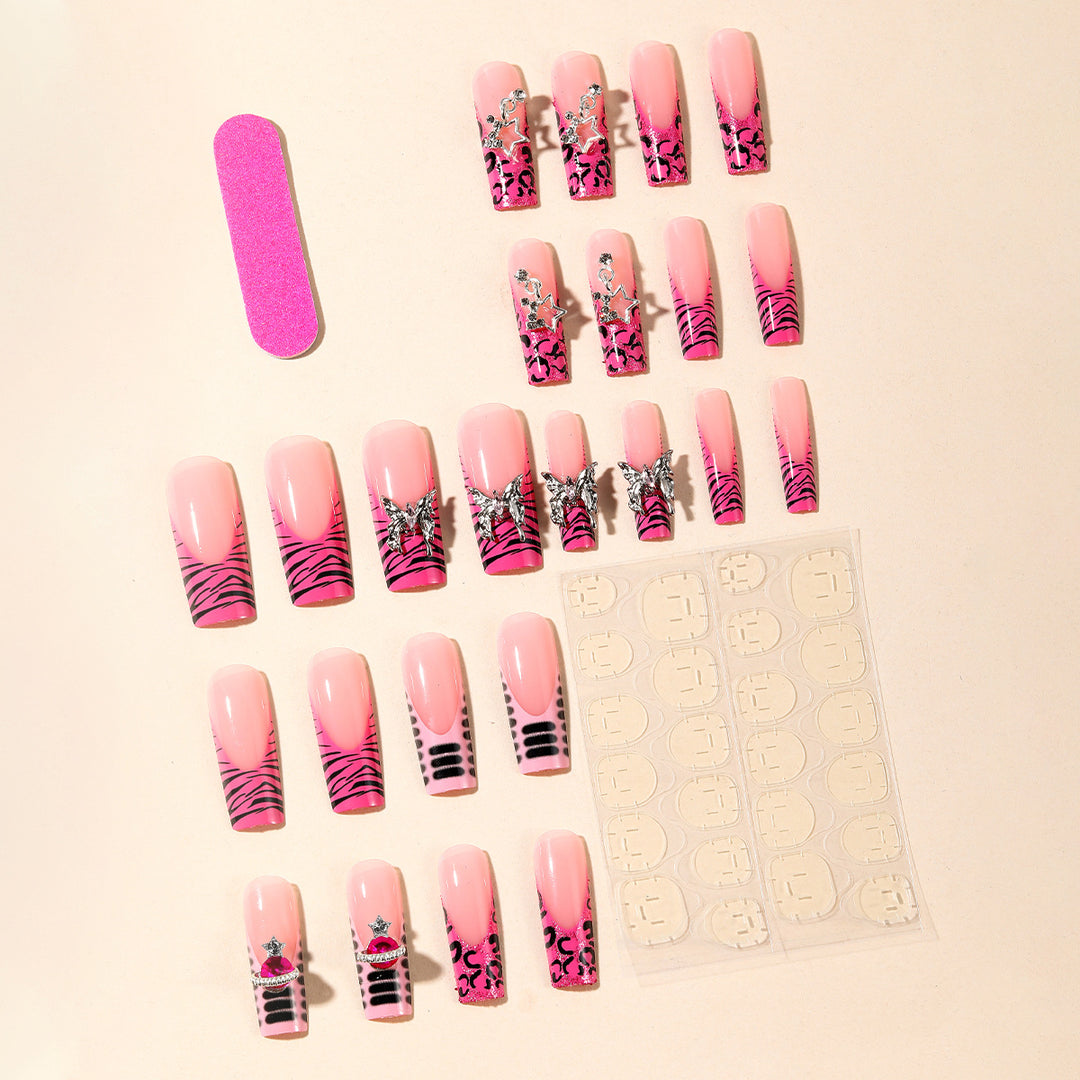 Glamorous 3D Glitter Nail Art Extensions Kalsten