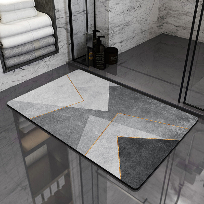 Modern Geometric Bathroom Mat