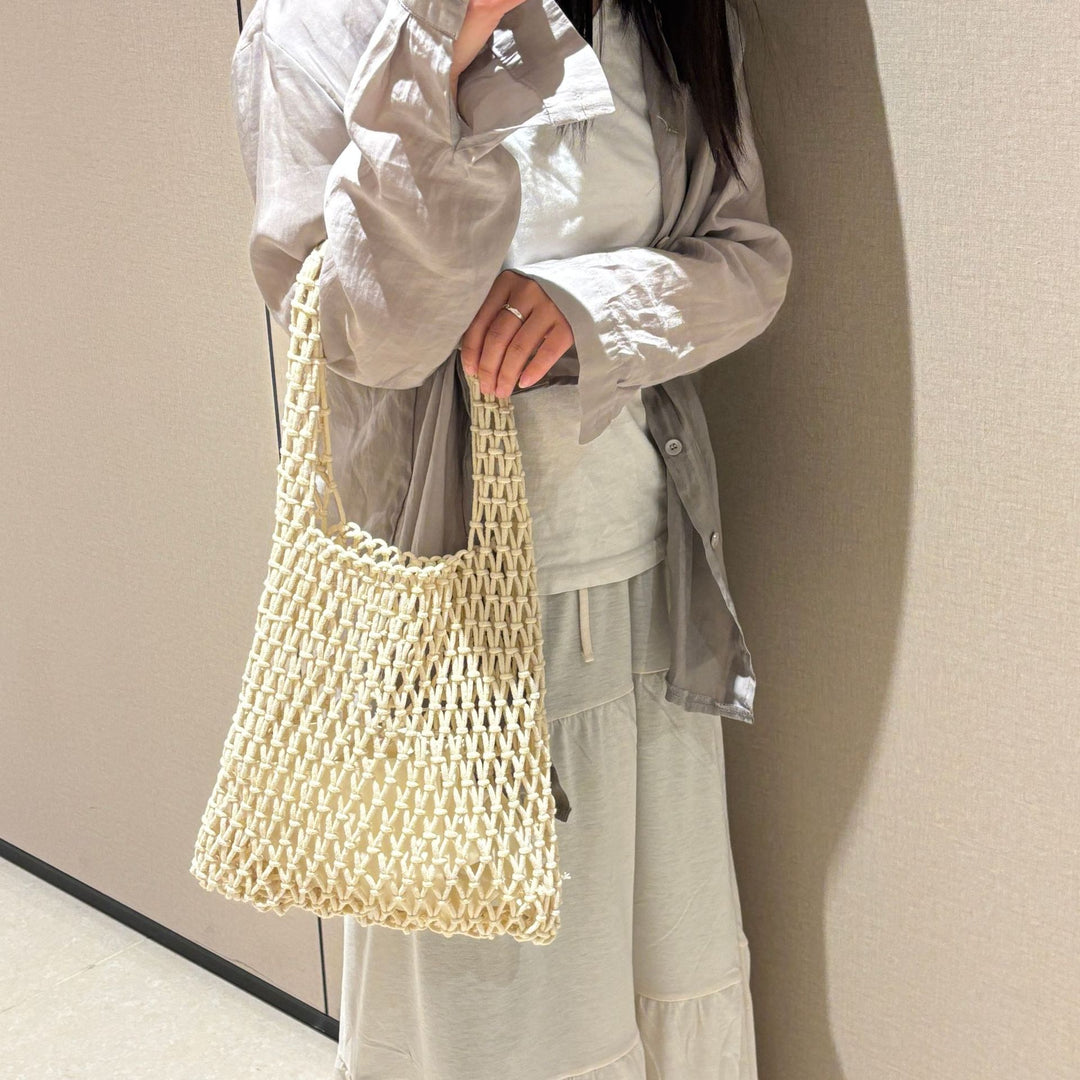 Handcrafted mesh tote bag Kalsten