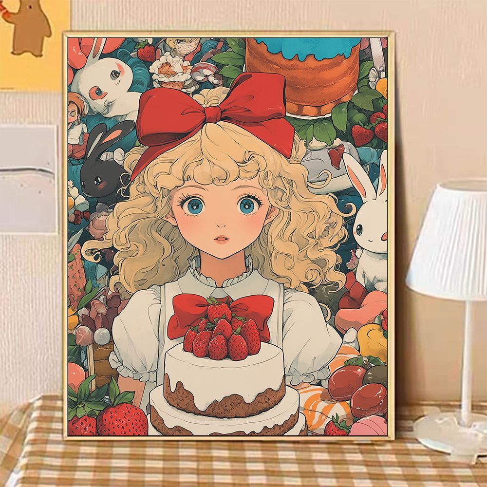Whimsical Fantasy Dessert-Themed Canvas Art Print Kalsten