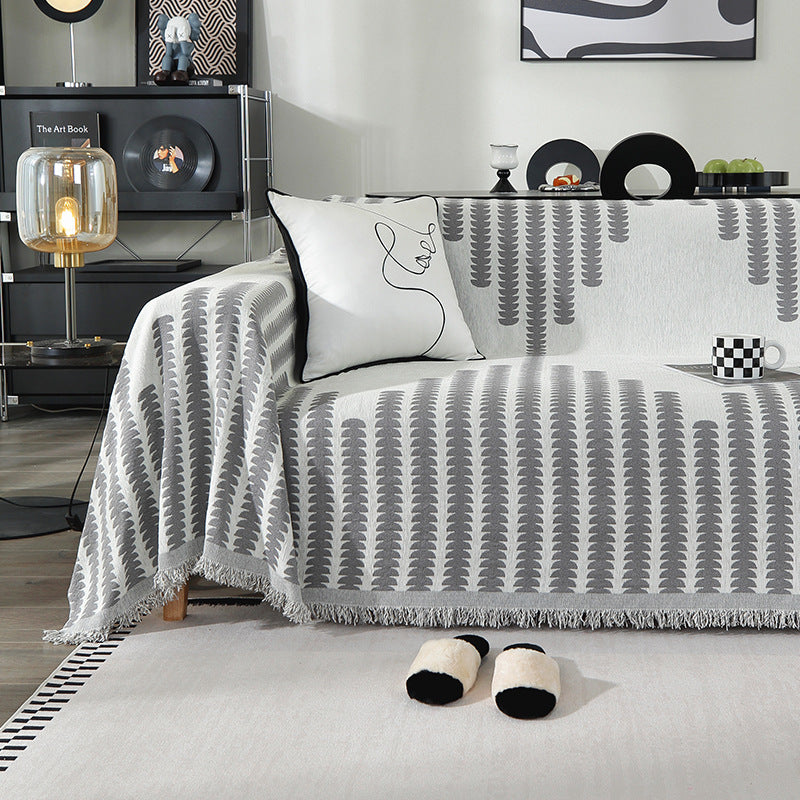 Decorative Fringe Throw Blanket