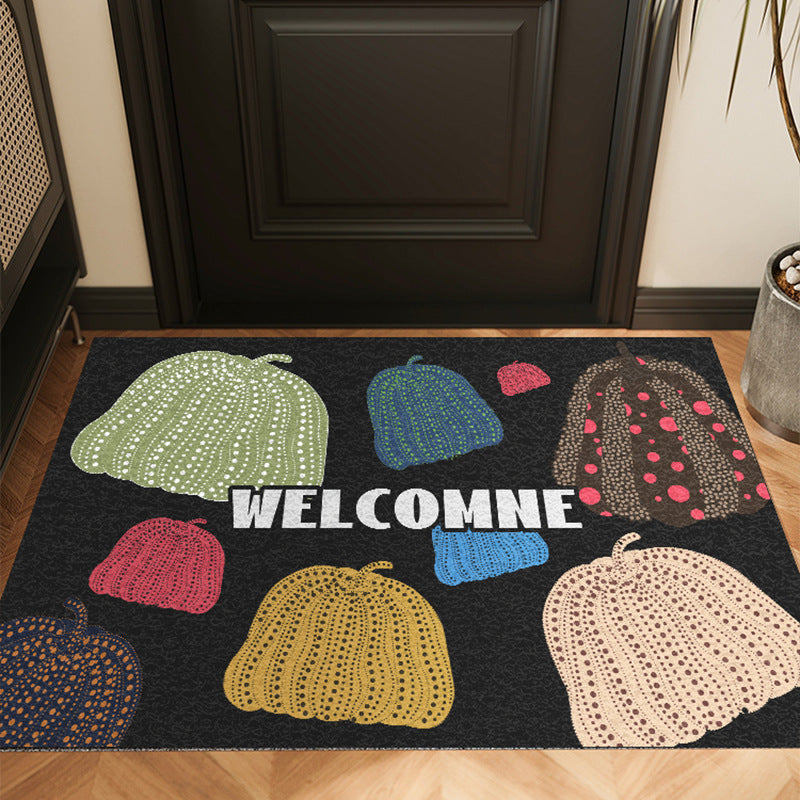Decorative Pumpkin-Themed Welcome Mat