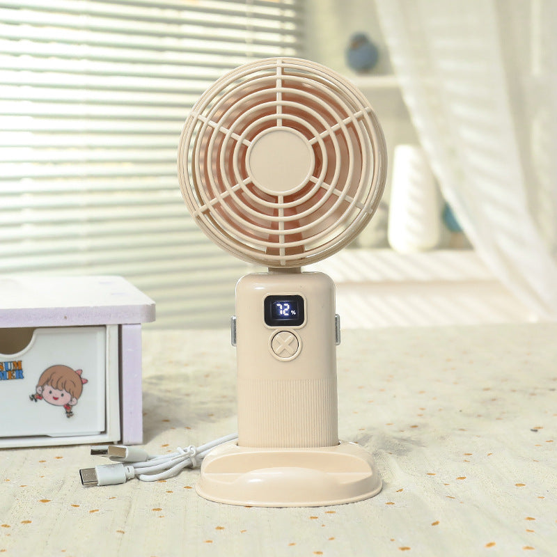 Ladies portable mini fan with digital control and USB connection Kalsten