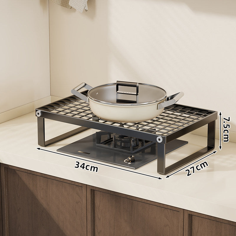 Elevated Gas-Range Protective Countertop Organizer Shelf