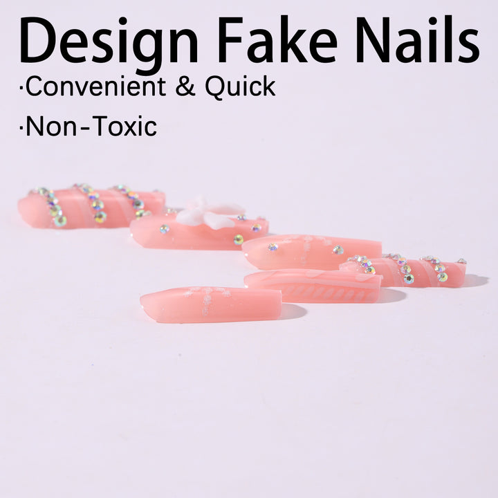 Art Nail Set with elaborate decorations Kalsten