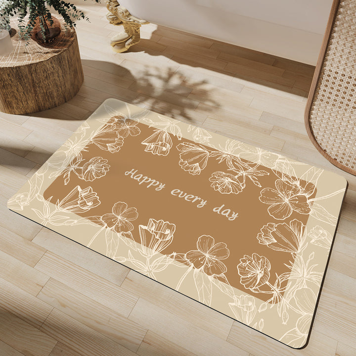 Non-Slip Abstract Design Bath Mat Kalsten