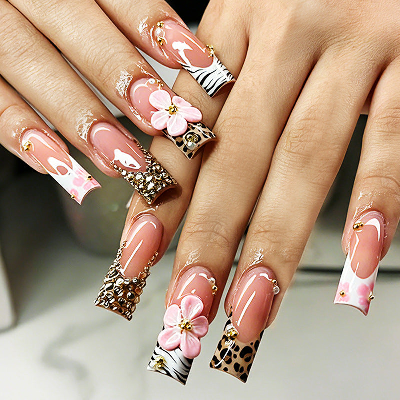 Elegant Decorative Press-On Nail Set kalsten 1788495542