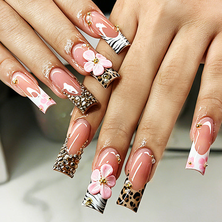 Elegant Decorative Press-On Nail Set kalsten 1788495542