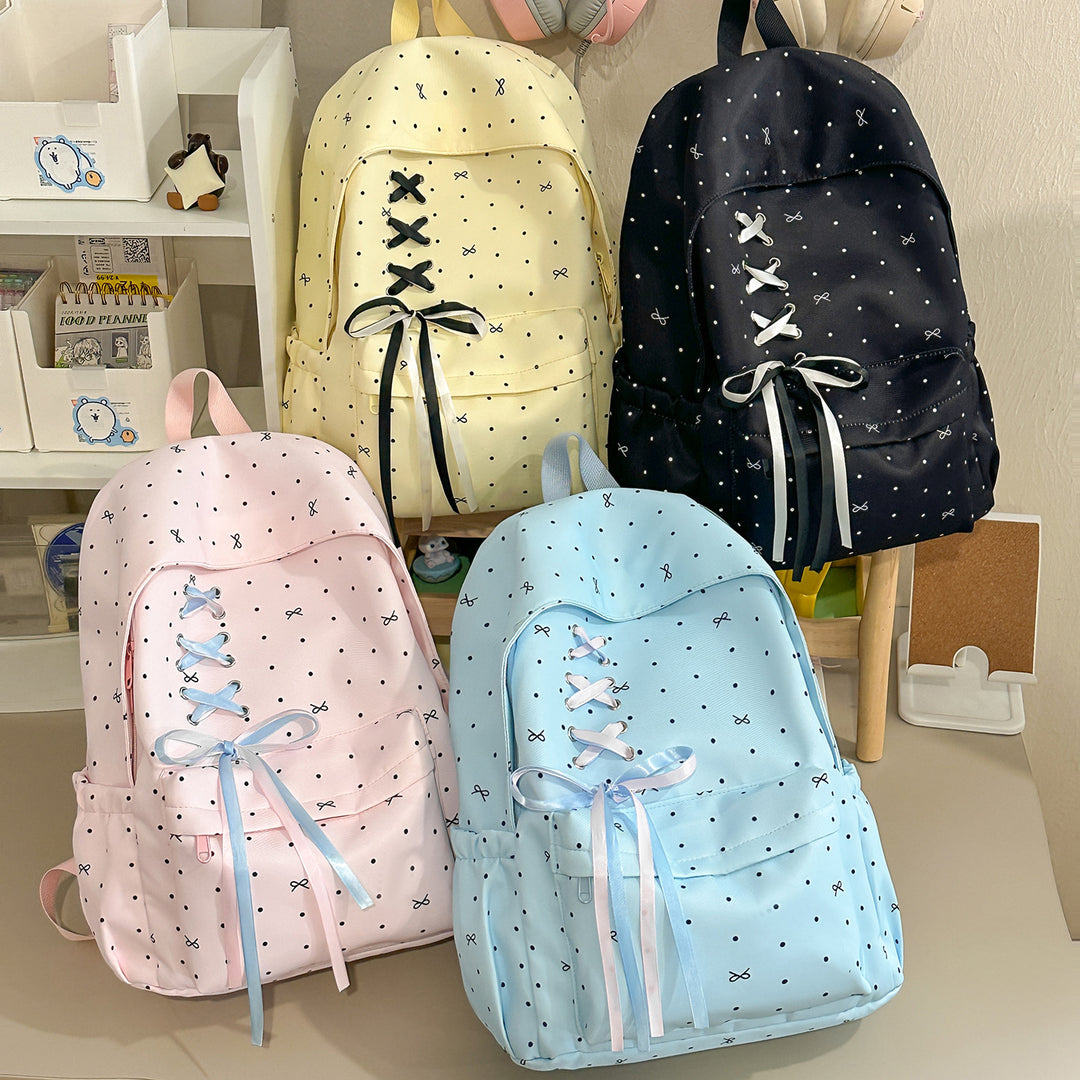 Stylish Lace-Up Embellished Backpack Kalsten
