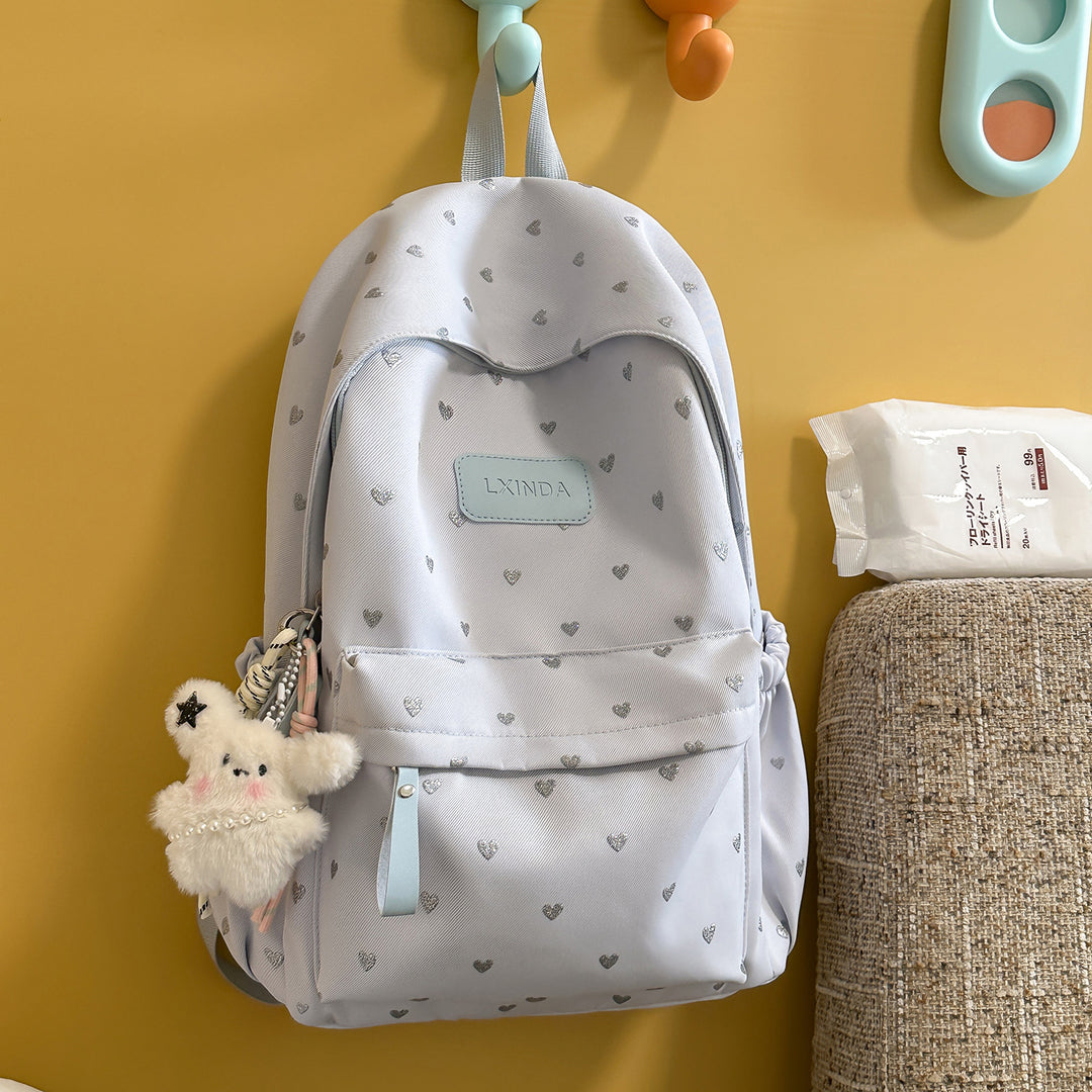 Fun Heart-Print Backpack Kalsten