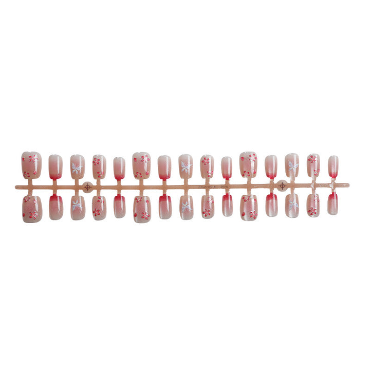 Premium Artistic Floral Press-On Nail Set