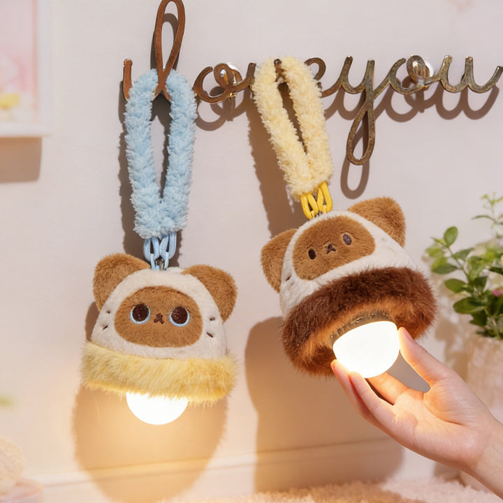 Plush pacifier holder with suction cup and cozy hanging loop