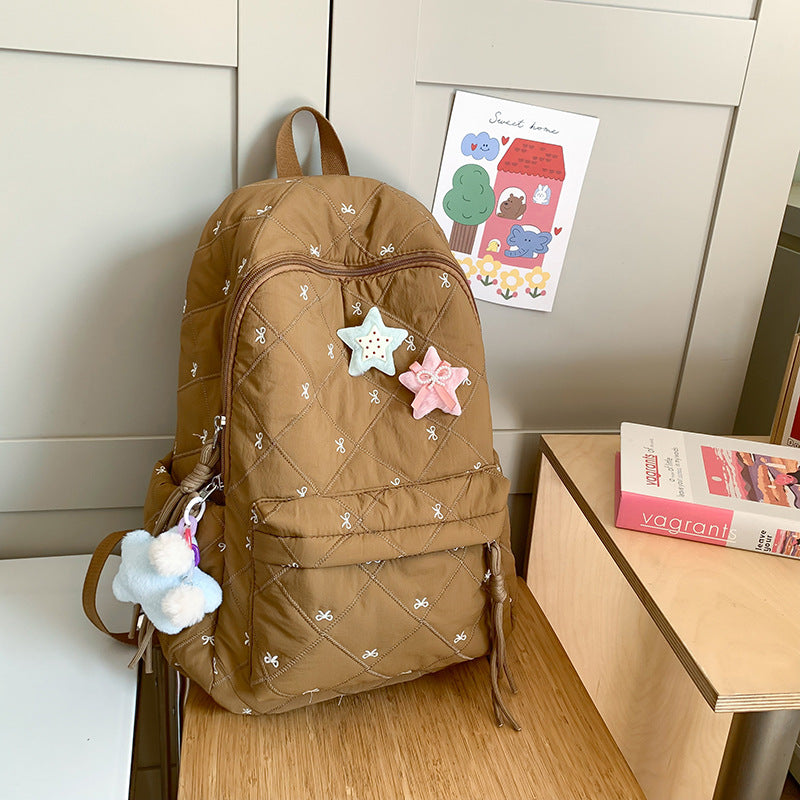 Quilted Playful Design Backpack Kalsten