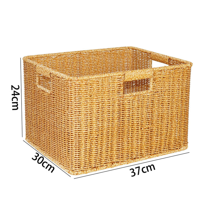 Handcrafted Natural Wicker Storage Basket Kalsten