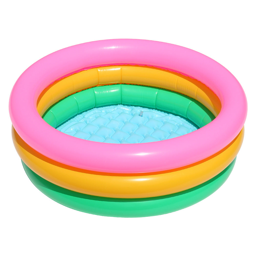 Women inflatable paddling pool with colorful sea design Kalsten