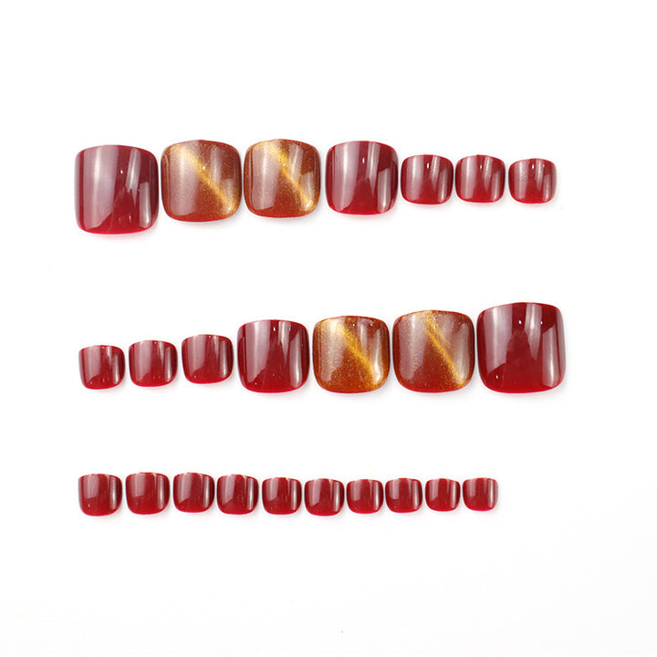 Premium Glossy Press-On Toenails Kit Kalsten