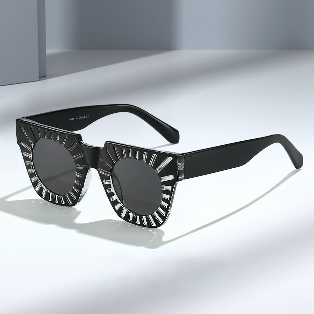 Ladies Fashion Sunglasses with Creative Geometric Frame Kalsten