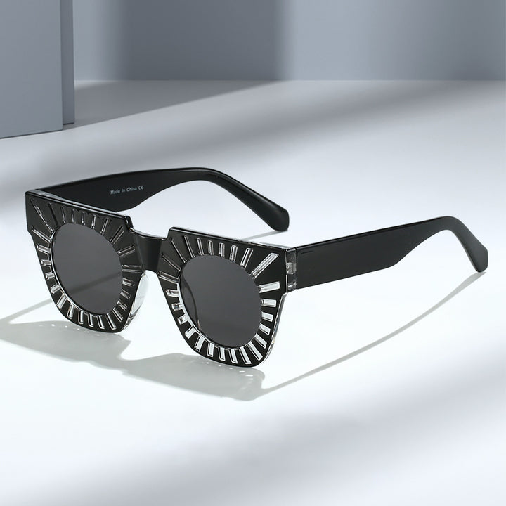 Ladies Fashion Sunglasses with Creative Geometric Frame Kalsten