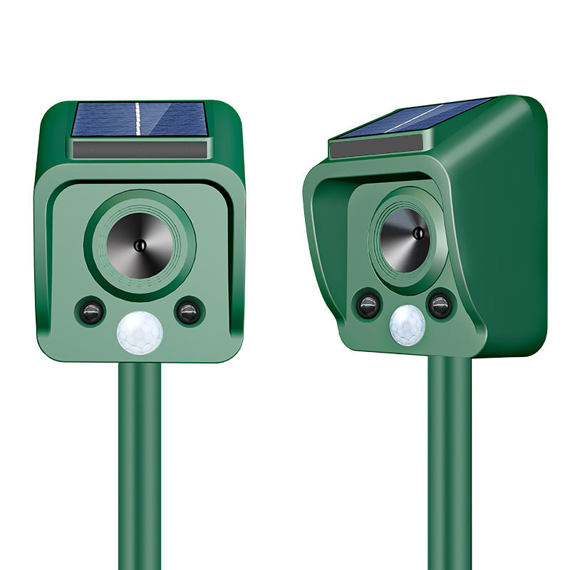 Solar-powered high-frequency animal repellent device Kalsten