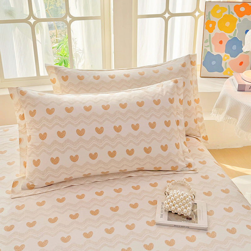 Flower Print Pillowcase Set