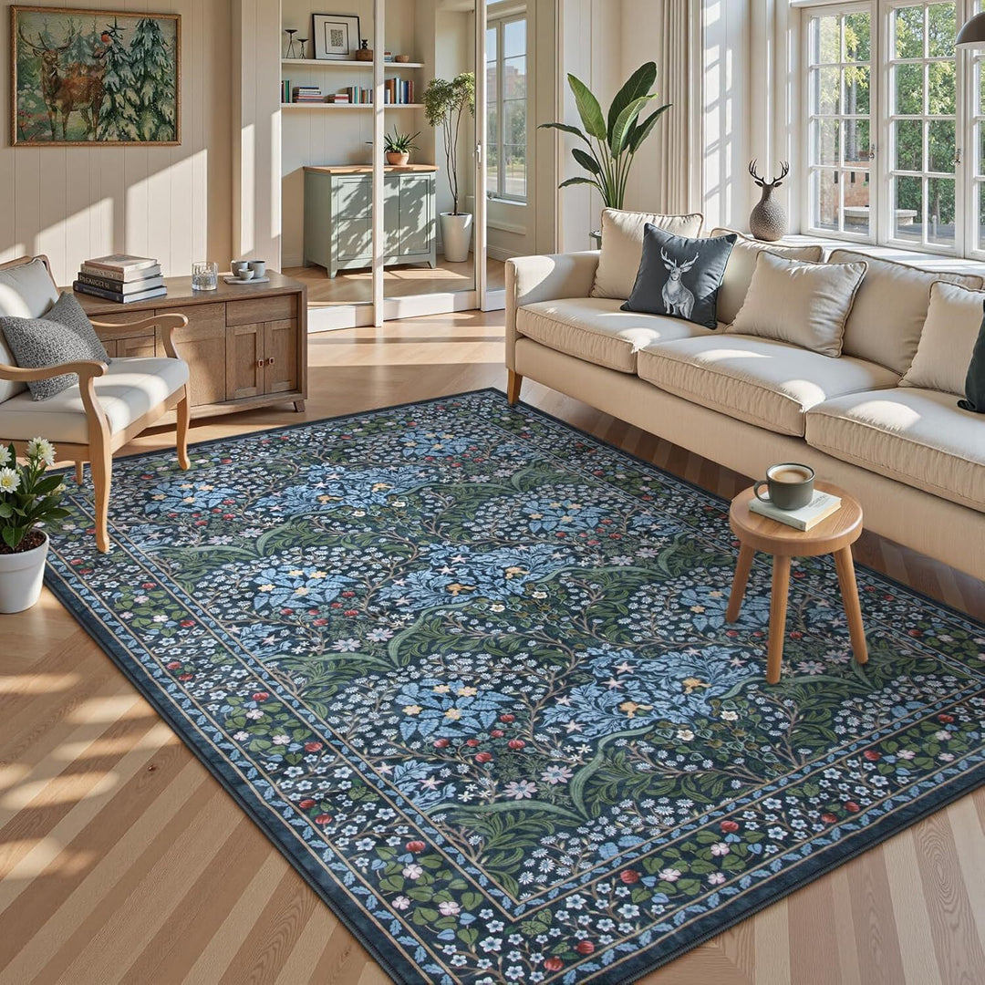Floral Botanical Area Rug Kalsten