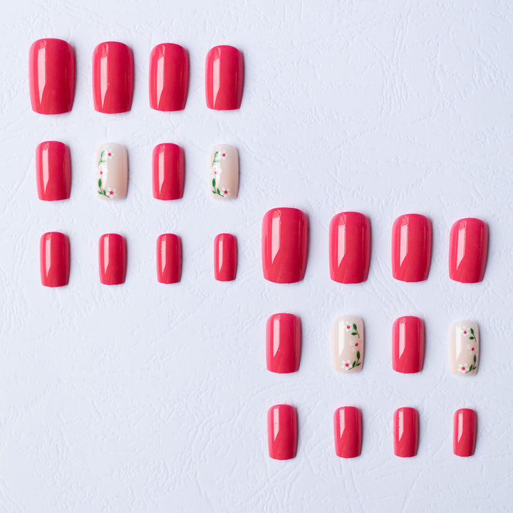 Floral Accented Nail Art Set