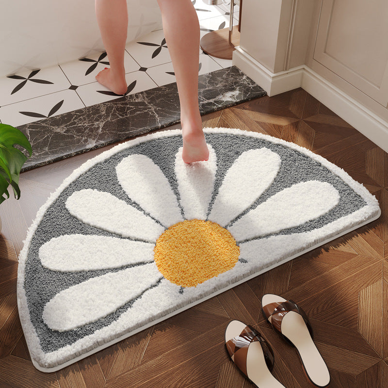 Floral Patterned Bathroom Mat Kalsten