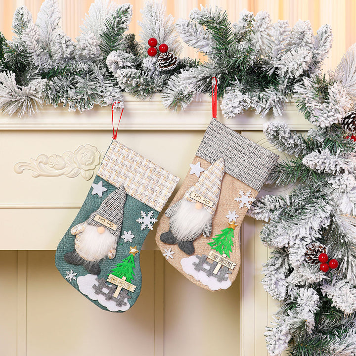 Decorative Holiday Gnome Stocking Kalsten