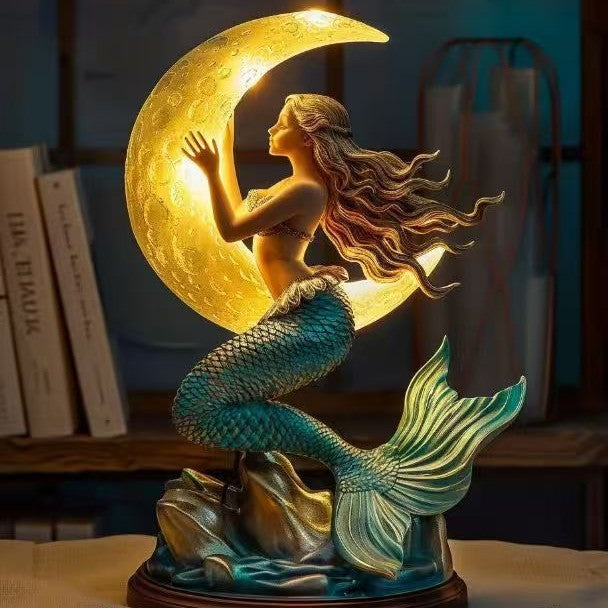 Decorative Mermaid Night Light Figurine Kalsten