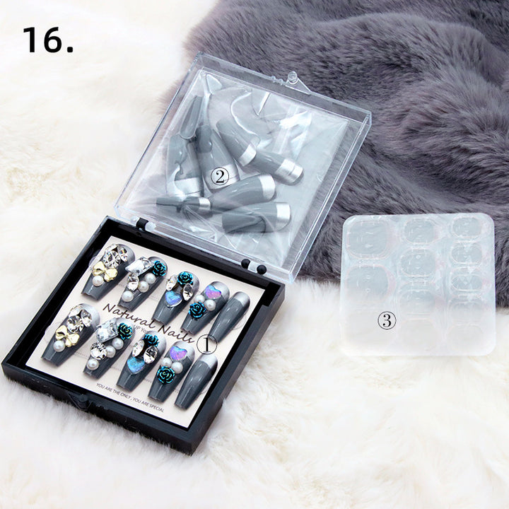 Elegant Pre-Designed Press-On Nail Set Kalsten