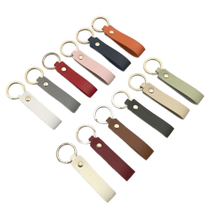 Unisex keychain with elegant artificial leather design Kalsten