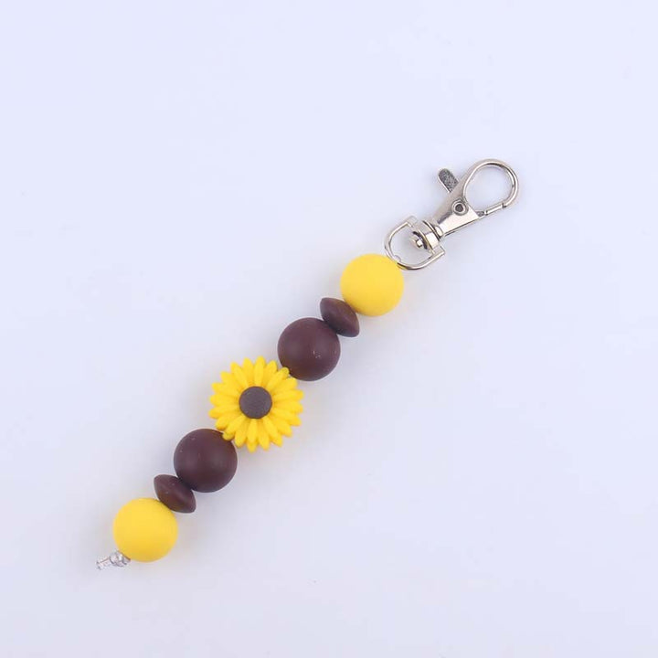 Decorative Silicone Beaded Keychain Holder Kalsten