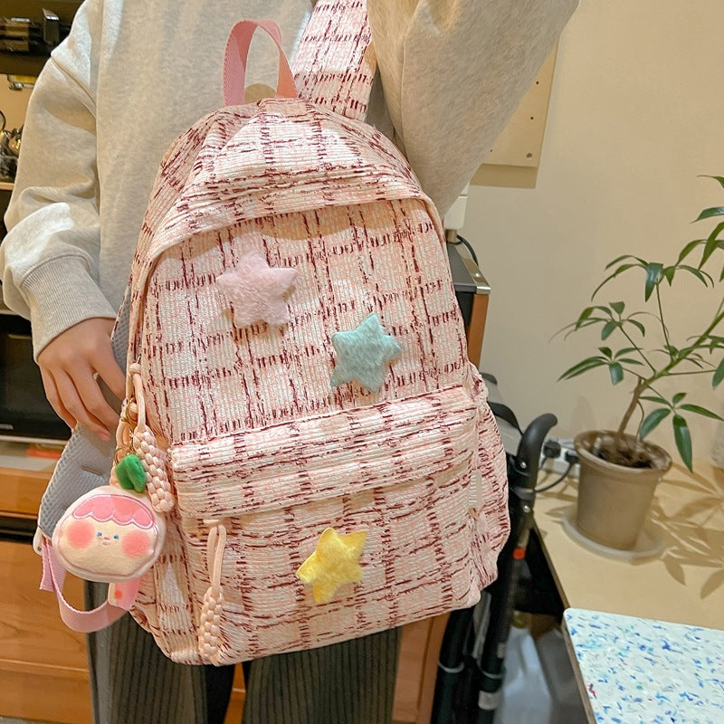 Cute Star-Embellished Backpack