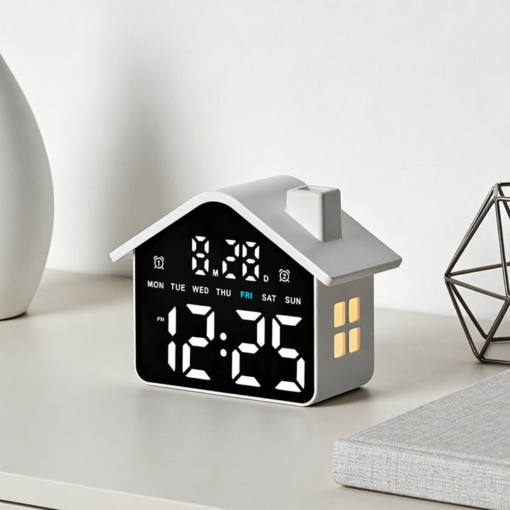 Digital Alarm Clock in Creative House Design Kalsten