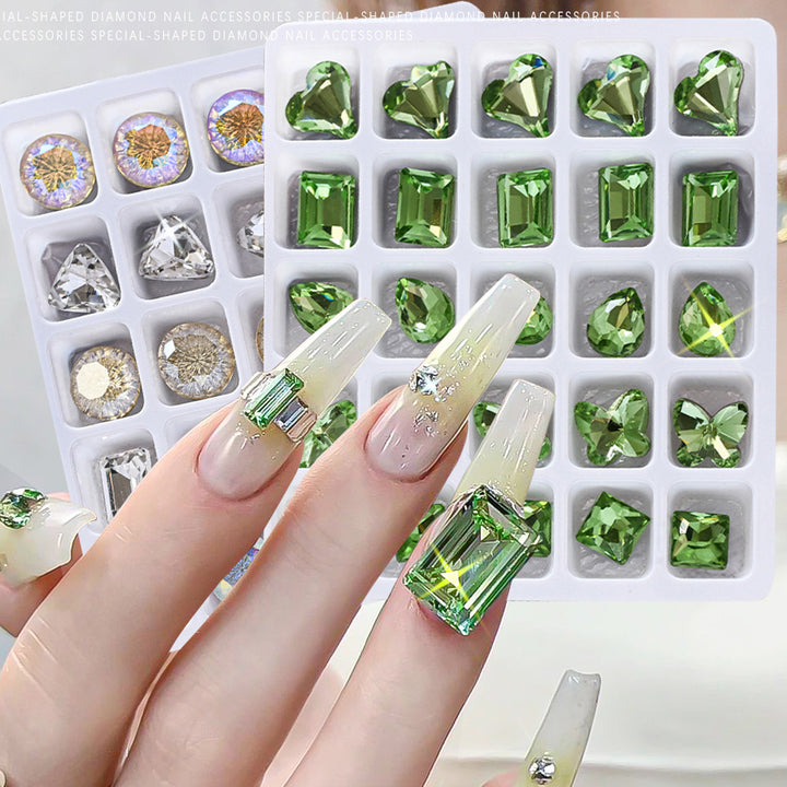 Decorative Resin Nail Art Gem Set